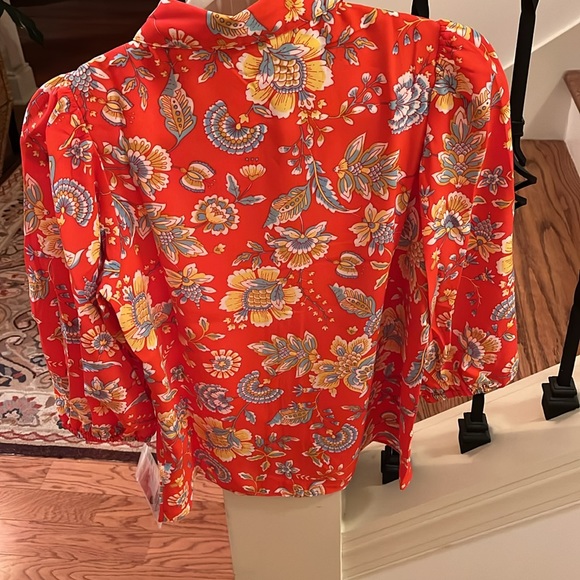 Nanette Nanette Lepore Crepe Chiffon Blouse / NWT/ XS - Picture 10 of 10